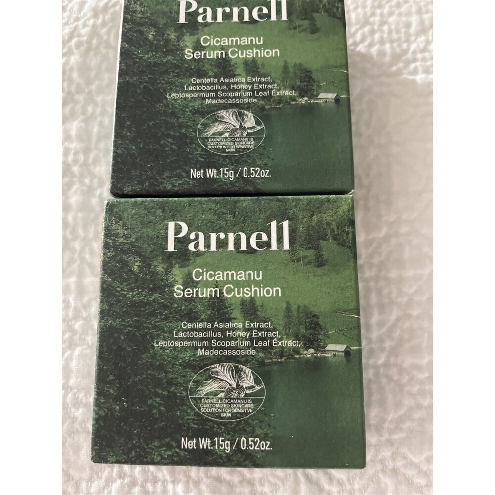 Parnell Cicamanu Serum Cushion  24N Nude Sand 15g lot of 2 New Zealand Natural